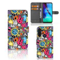 Motorola Moto G Pro Wallet Case met Pasjes Punk Rock