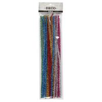 Creativ Company Chenilledraad sterke kleuren glitter 30cm, 24st. Creativ Company Chenilledraad sterke kleuren glitter 30cm, 24st.