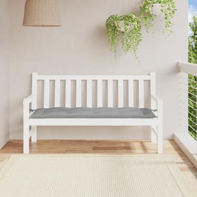 VidaXL Tuinbankkussen 150x50x7 cm oxford stof grijs