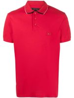 Tommy Hilfiger polo en coton à patch logo - Rouge