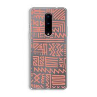 Marrakech Pink: OnePlus 8 Transparant Hoesje