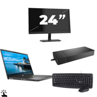 Dell Latitude 7420 - Intel Core i5-11e Generatie - 14 inch - Touch - 16GB RAM - 256GB SSD - Windows 11 Home + 1x 24 inch Monitor