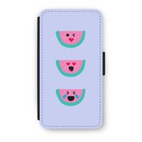 Smiley watermeloen: iPhone XS Flip Hoesje