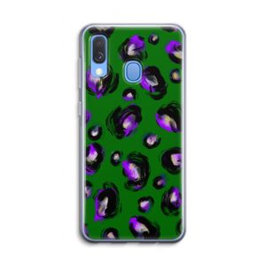 Green Cheetah: Samsung Galaxy A40 Transparant Hoesje