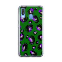 Green Cheetah: Samsung Galaxy A40 Transparant Hoesje