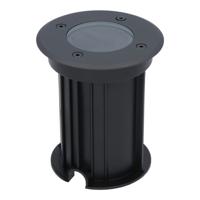 Maisy LED Grondspot Rond - Dimbaar - GU10 fitting - Rond - Ø12cm - Tuinspot - Oprit - Zwart - IP67 waterdicht