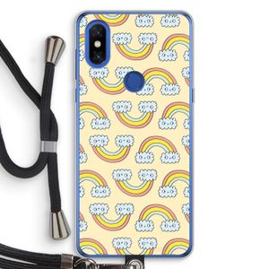 Regenboog: Xiaomi Mi Mix 3 Transparant Hoesje met koord