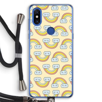 Regenboog: Xiaomi Mi Mix 3 Transparant Hoesje met koord