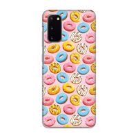 Pink donuts: Volledig geprint Samsung Galaxy S20 Hoesje