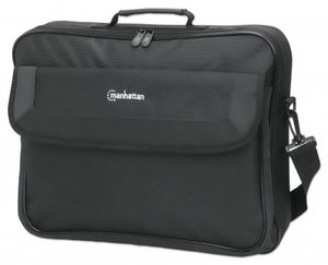 Manhattan Laptoptas Notebooktasche für bis 17,3, vollständig aufzuklappen,gepolstertert, Staufächer Geschikt voor max. (laptop): 43,9 cm (17,3) Zwart