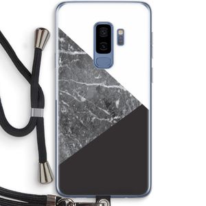 Combinatie marmer: Samsung Galaxy S9 Plus Transparant Hoesje met koord
