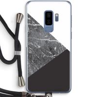 Combinatie marmer: Samsung Galaxy S9 Plus Transparant Hoesje met koord