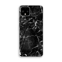 Zwart Marmer 2: Pixel 4 Transparant Hoesje