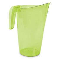 Waterkan/sapkan transparant/groen met inhoud 1.75 liter kunststof - Schenkkannen - thumbnail