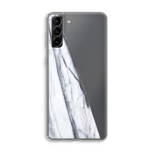 Gestreepte marmer: Samsung Galaxy S21 Plus Transparant Hoesje