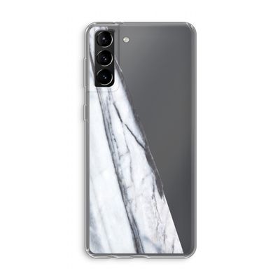 Gestreepte marmer: Samsung Galaxy S21 Plus Transparant Hoesje