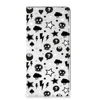 Mobiel BookCase OPPO A17 Silver Punk - thumbnail