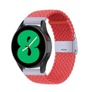 Braided nylon bandje - Lichtrood - Samsung Galaxy Watch - 42mm