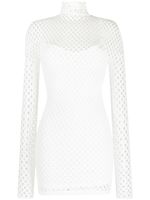 Philipp Plein robe courte à manches longues - Blanc - thumbnail