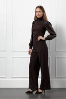Alex bonded trousers - espresso - 13279