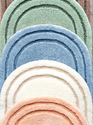 Mat ca. 60x100 cm Van Grund blauw