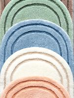 Mat ca. 60x100 cm Van Grund blauw - thumbnail