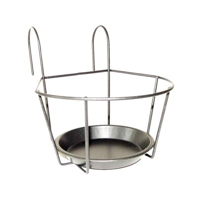 Bloempot - metaal - balkon hanger potten - 18 cm