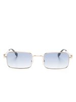 DSQUARED2 EYEWEAR lunettes de soleil rectangulaires à logo gravé - Or
