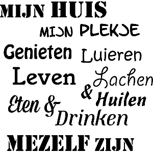 Mijn huis - Muursticker