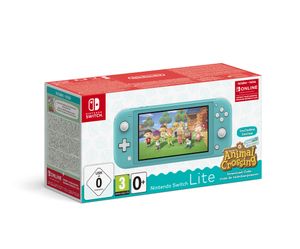 Nintendo Switch Lite (Turquoise) Animal Crossing: New Horizons Pack + NSO 3 months (Limited) draagbare game console 14 cm (5.5") 32 GB Touchscreen Wifi Turkoois