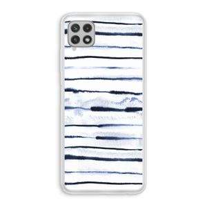 Ink Stripes: Samsung Galaxy A22 4G Transparant Hoesje