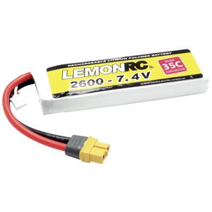 LemonRC LiPo accupack 7.4 V 2600 mAh Aantal cellen: 2 35 C Softcase XT60