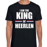 I am the King of Heerlen Koningsdag t-shirt zwart voor heren