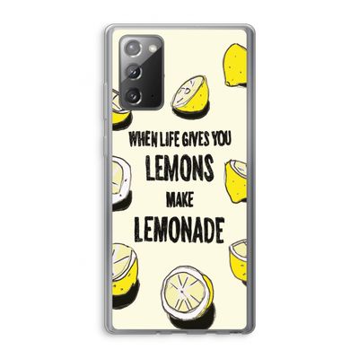 Lemonade: Samsung Galaxy Note 20 / Note 20 5G Transparant Hoesje