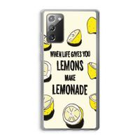 Lemonade: Samsung Galaxy Note 20 / Note 20 5G Transparant Hoesje
