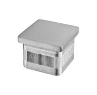 RVS vlakke eindkap voor koker 40x40 mm - per stuk