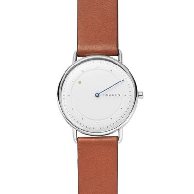 Horlogeband Skagen SKW6487 Leder Bruin 20mm