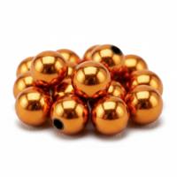 Glans deco kralen - Acryl - Sieraden maken - oranje - 240x stuks - Dia 10 mm - reigkralen