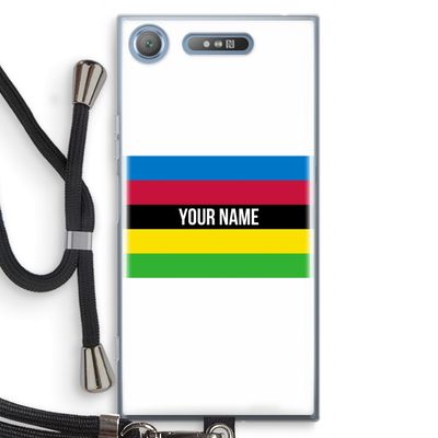 WK Wielrennen: Sony Xperia XZ1 Transparant Hoesje met koord