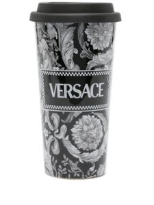 Versace tasse de voyage à imprimé baroque (0,5 L) - Noir