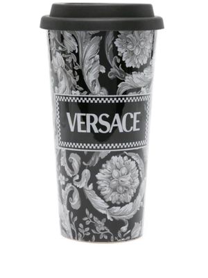 Versace tasse en céramique à imprimé Barocco - Noir