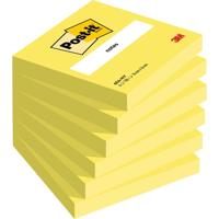 Memoblok Post-it 654 76x76mm neon geel 100 vel