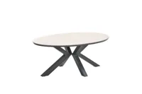 Edison tafel 180x115xH75 cm black/light teak - thumbnail