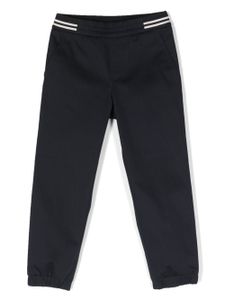 Moncler Enfant pantalon à taille élastiquée - Bleu