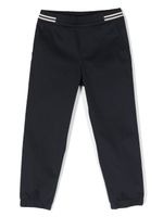 Moncler Enfant elasticated-waist tapered-leg trousers - Bleu