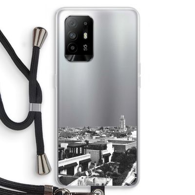 Marrakech Skyline : Oppo A95 5G Transparant Hoesje met koord