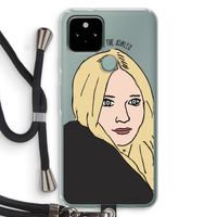 Ashley: Pixel 5 Transparant Hoesje met koord
