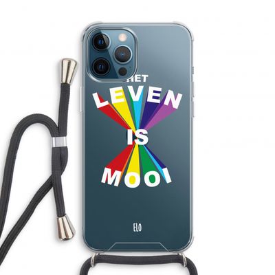 Het Leven Is Mooi: iPhone 12 Pro Transparant Hoesje met koord