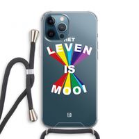 Het Leven Is Mooi: iPhone 12 Pro Transparant Hoesje met koord