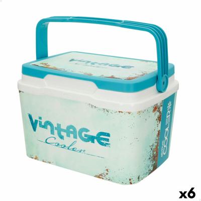 Draagbare harde koelbox Aktive 5 L 28 x 19 x 21 cm Blauw (6 Stuks)